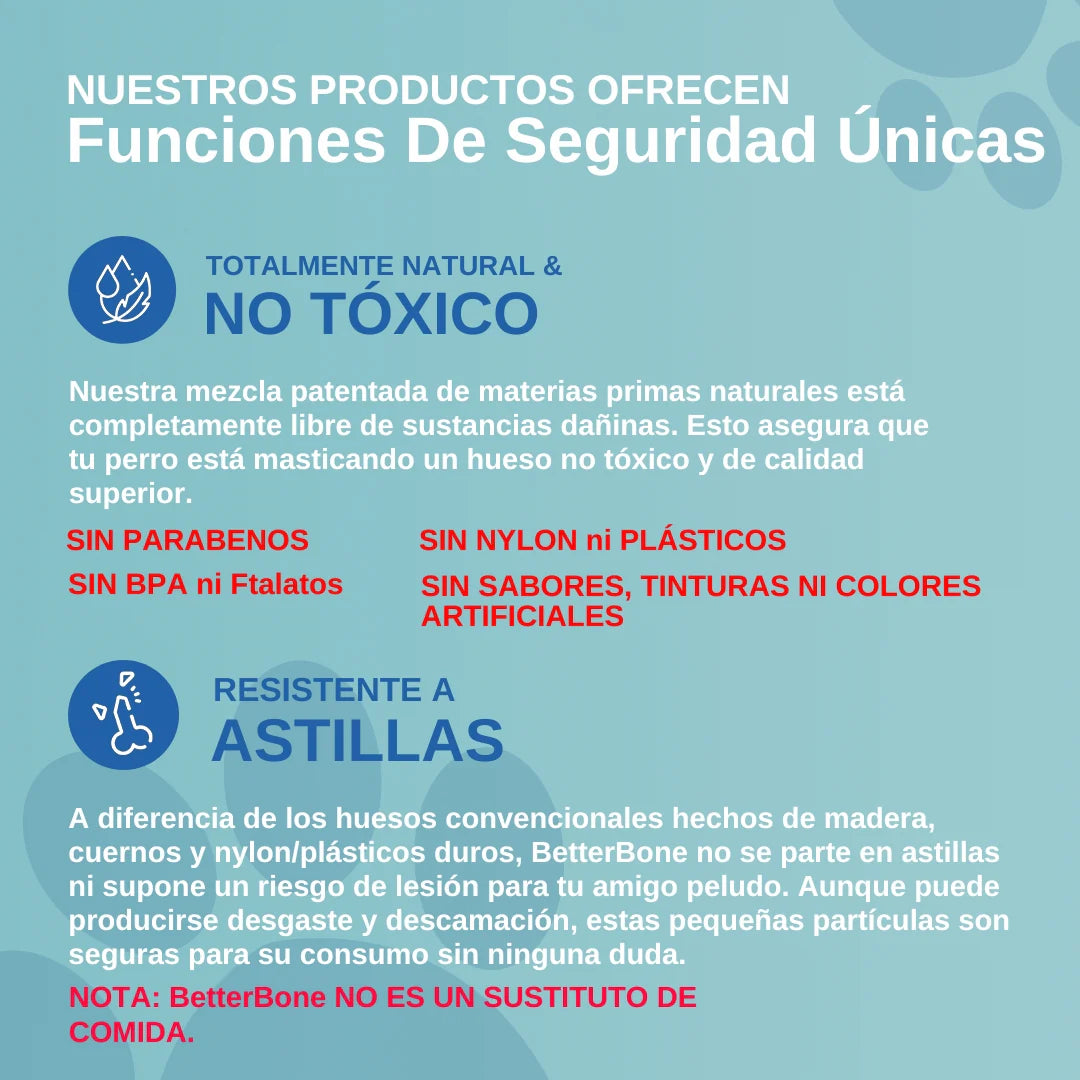 BetterBone CLASSIC: Hueso Masticable HIPOALERGÉNICO para perros MINI